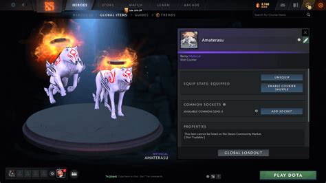 amaterasu dota 2 courier price